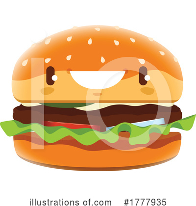 Burger Clipart #1777935 by Vector Tradition SM