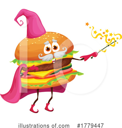 Cheeseburger Clipart #1779447 by Vector Tradition SM
