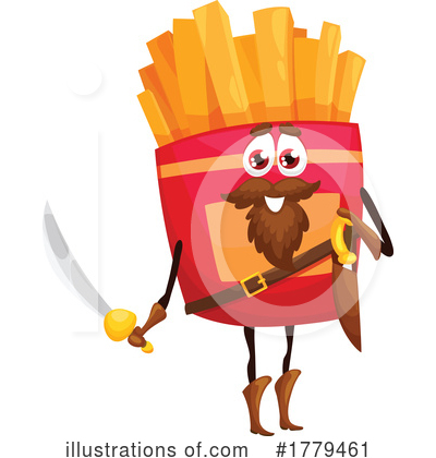 Fries Clipart #1779461 by Vector Tradition SM