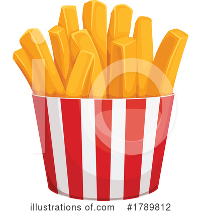 French Fries Clipart #1789812 by Vector Tradition SM