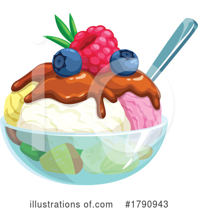 Sundae Clipart #1790943 by Vector Tradition SM