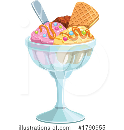 Sundae Clipart #1790955 by Vector Tradition SM