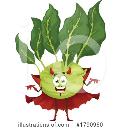 Kohlrabi Clipart #1790960 by Vector Tradition SM