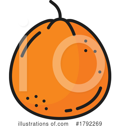 Navel Orange Clipart #1792269 by Vector Tradition SM