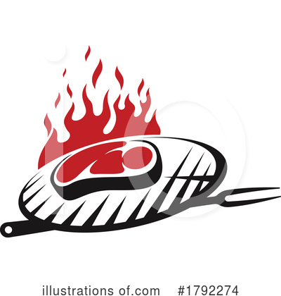 Grilling Clipart #1792274 by Vector Tradition SM
