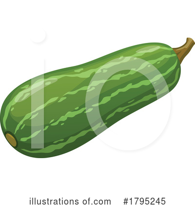 Zucchini Clipart #1795245 by Vector Tradition SM