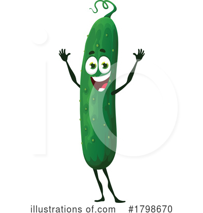 Cucumber Clipart #1798670 by Vector Tradition SM