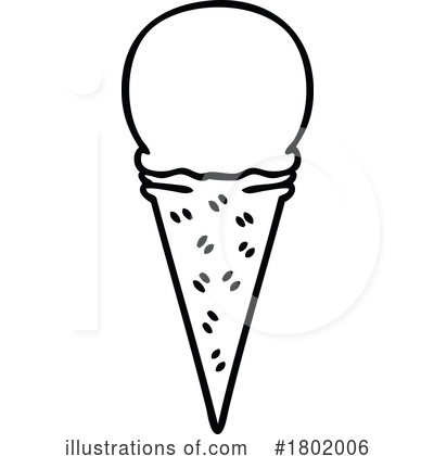 Ice Cream Cone Clipart #1802006 by lineartestpilot