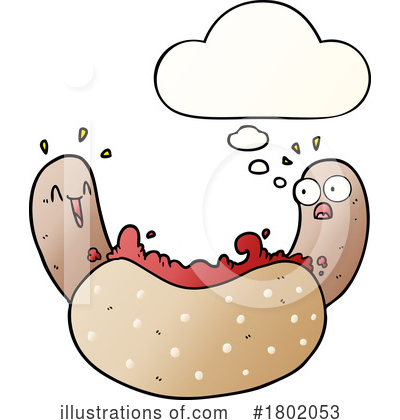 Hot Dog Clipart #1802053 by lineartestpilot