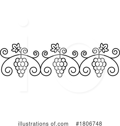 Grape Vine Clipart #1806748 by Vector Tradition SM