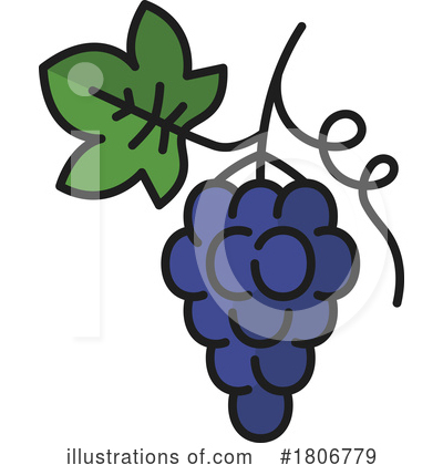 Grapes Clipart #1806779 by Vector Tradition SM