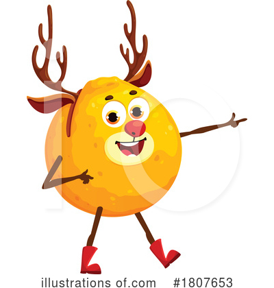 Reindeer Clipart #1807653 by Vector Tradition SM