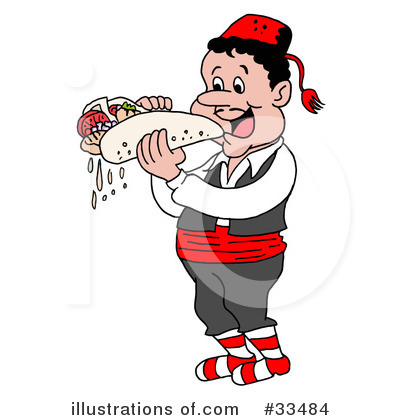 Royalty-Free (RF) Food Clipart Illustration by LaffToon - Stock Sample #33484