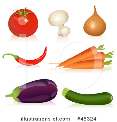 Royalty-Free (RF) Food Clipart Illustration by Oligo - Stock Sample #45324