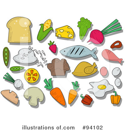 Royalty-Free (RF) Food Clipart Illustration by BNP Design Studio - Stock Sample #94102