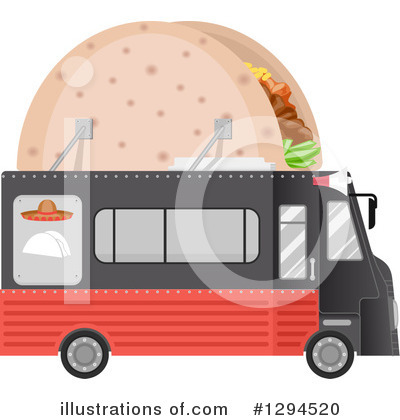 Royalty-Free (RF) Food Truck Clipart Illustration by BNP Design Studio - Stock Sample #1294520