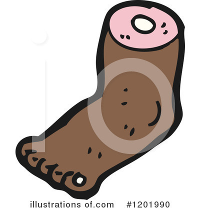 Royalty-Free (RF) Foot Clipart Illustration by lineartestpilot - Stock Sample #1201990