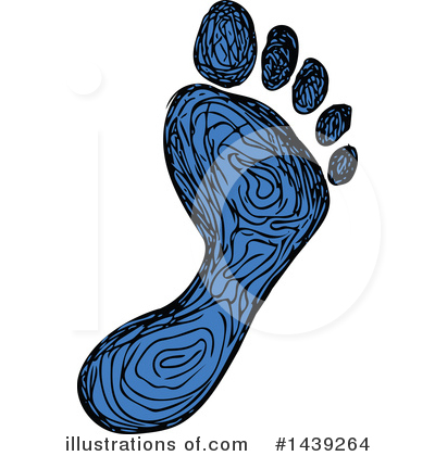 Royalty-Free (RF) Foot Clipart Illustration by patrimonio - Stock Sample #1439264
