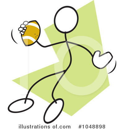 Royalty-Free (RF) Football Clipart Illustration by Johnny Sajem - Stock Sample #1048898