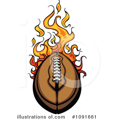 Royalty-Free (RF) Football Clipart Illustration by Chromaco - Stock Sample #1091661