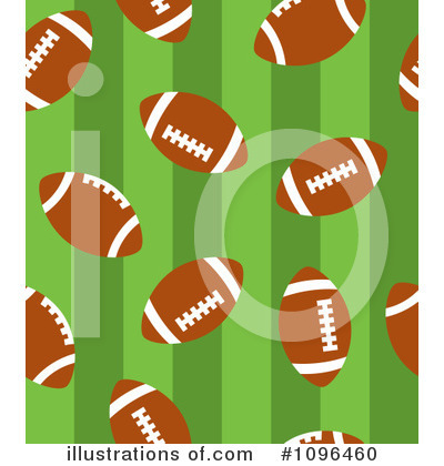 Royalty-Free (RF) Football Clipart Illustration by Cherie Reve - Stock Sample #1096460