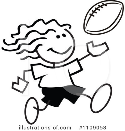 American Football Clipart #1109058 by Johnny Sajem
