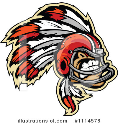 Royalty-Free (RF) Football Clipart Illustration by Chromaco - Stock Sample #1114578