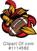 Football Clipart #1114582 by Chromaco