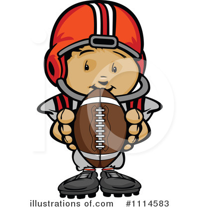 Football Player Clipart #1114583 by Chromaco