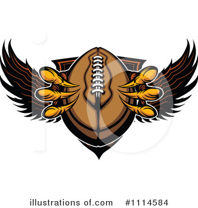 Royalty-Free (RF) Football Clipart Illustration by Chromaco - Stock Sample #1114584