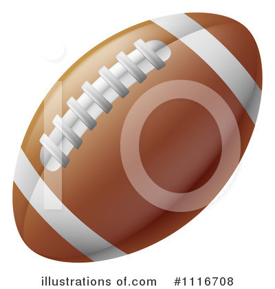 Royalty-Free (RF) Football Clipart Illustration by AtStockIllustration - Stock Sample #1116708