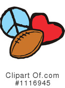 Football Clipart #1116945 by Johnny Sajem