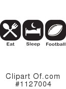 Football Clipart #1127004 by Johnny Sajem