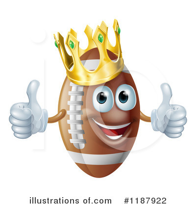 Royalty-Free (RF) Football Clipart Illustration by AtStockIllustration - Stock Sample #1187922