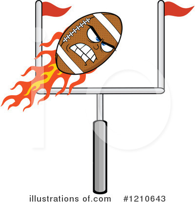 Royalty-Free (RF) Football Clipart Illustration by Hit Toon - Stock Sample #1210643