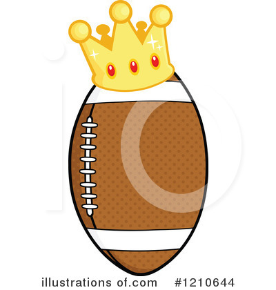 Royalty-Free (RF) Football Clipart Illustration by Hit Toon - Stock Sample #1210644