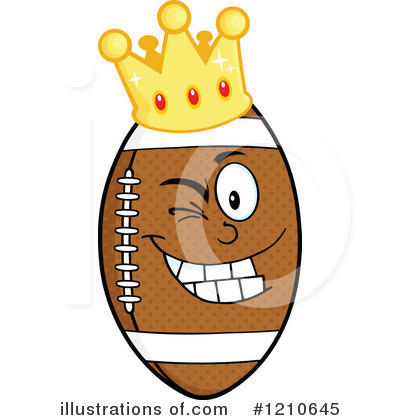 Royalty-Free (RF) Football Clipart Illustration by Hit Toon - Stock Sample #1210645