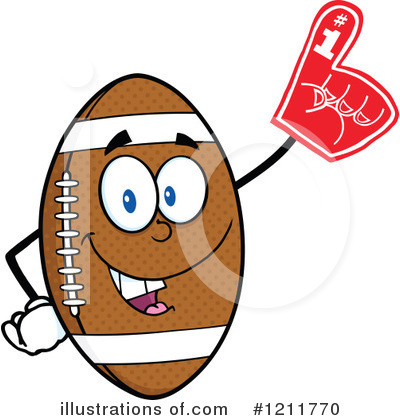 American Football Clipart #1211770 by Hit Toon