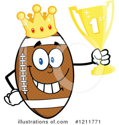 American Football Clipart #1211771 by Hit Toon