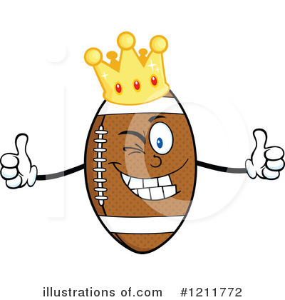 American Football Clipart #1211772 by Hit Toon