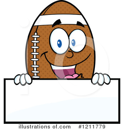 American Football Clipart #1211779 by Hit Toon