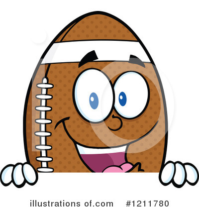 American Football Clipart #1211780 by Hit Toon