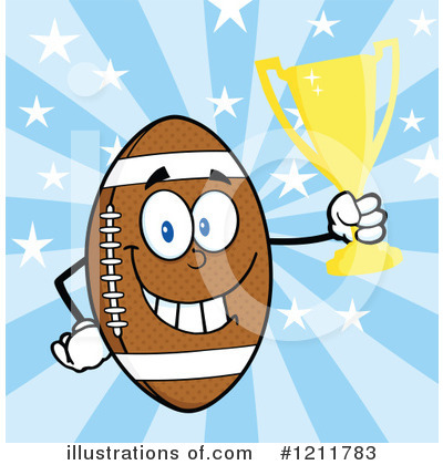 American Football Clipart #1211783 by Hit Toon