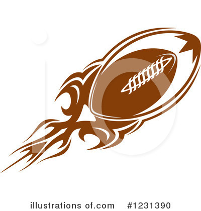 Royalty-Free (RF) Football Clipart Illustration by Vector Tradition SM - Stock Sample #1231390