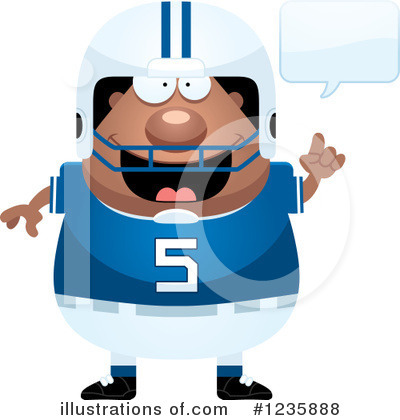 Football Player Clipart #1235888 by Cory Thoman