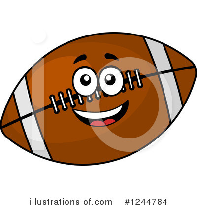Royalty-Free (RF) Football Clipart Illustration by Vector Tradition SM - Stock Sample #1244784