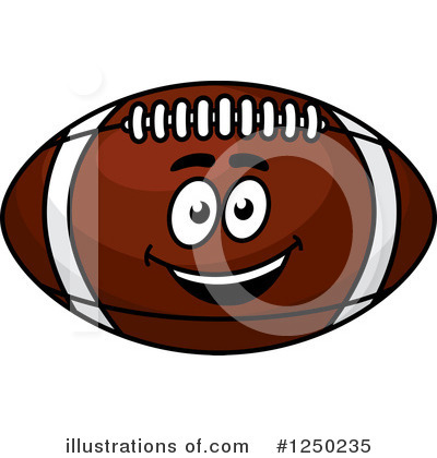 Royalty-Free (RF) Football Clipart Illustration by Vector Tradition SM - Stock Sample #1250235