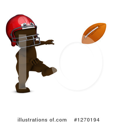 Royalty-Free (RF) Football Clipart Illustration by KJ Pargeter - Stock Sample #1270194