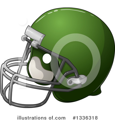 Football Helmet Clipart #1336318 by Liron Peer