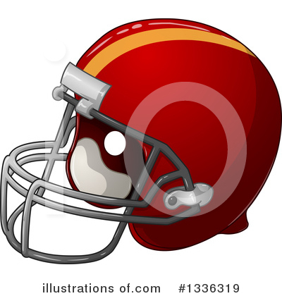 Football Helmet Clipart #1336319 by Liron Peer